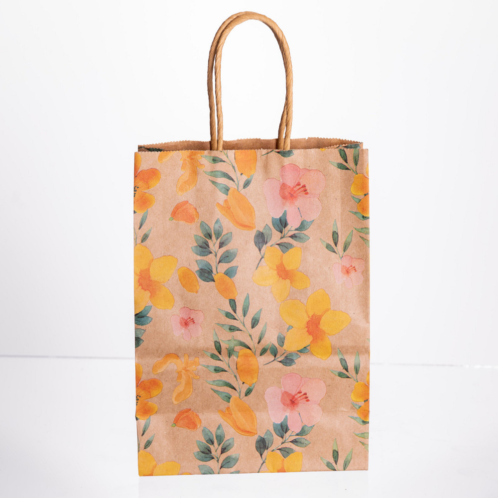 Yiwu Набір подарункових крафтових пакетів з паперу 12 (шт.) гарні пакети для подарунків 15×8×21 Коломия - фото 1