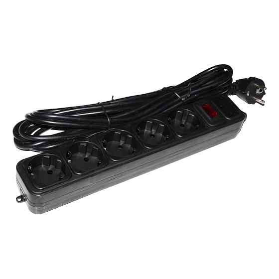 Мережевий фільтр GEMBIRD SPG5-G-15B, 4.5 м кабель, 5 розеток Київ