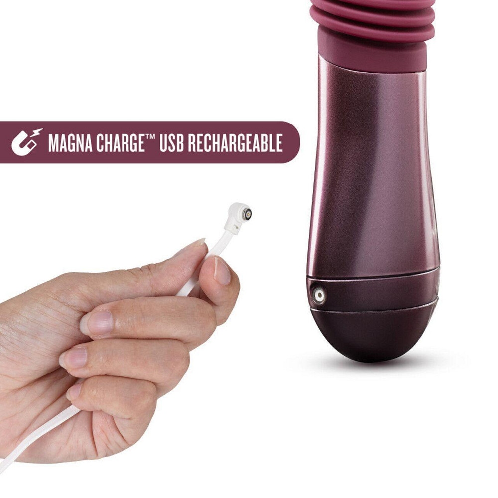 Пульсатор для точки G Blush Temptasia – Trixie Thrusting Dildo – Wine Red, 3 швидкості Sex Aura Київ - фото 3