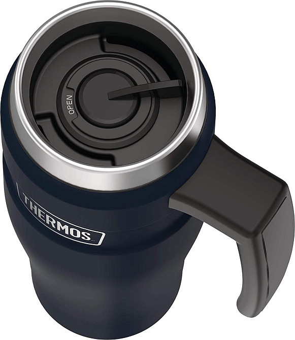 Термокружка с Ручкой 470 мл Thermos "Stainless King Travel Mug" (160030) Midnight Blue Нововолинськ - фото 4