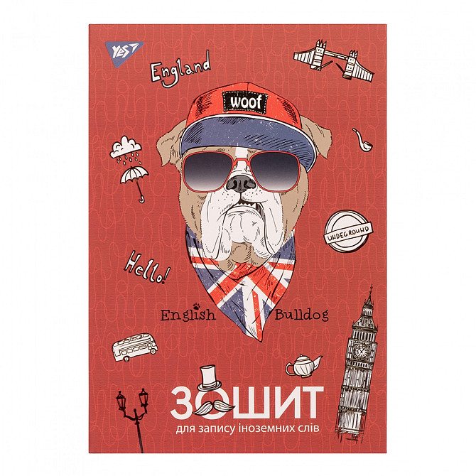 Словник для запису іноземних слів "Yes" Bulldog style інтеграція софт/тач УФ виб, 911371, шт Київ - фото 1