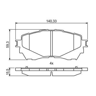 Тормозные колодки Bosch 0986494793 Винница