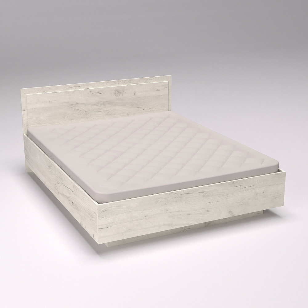 Кровать Кристалл №2 двуспальная, Дуб Крафт Білий, 2035х1632х850 Львов - изображение 3