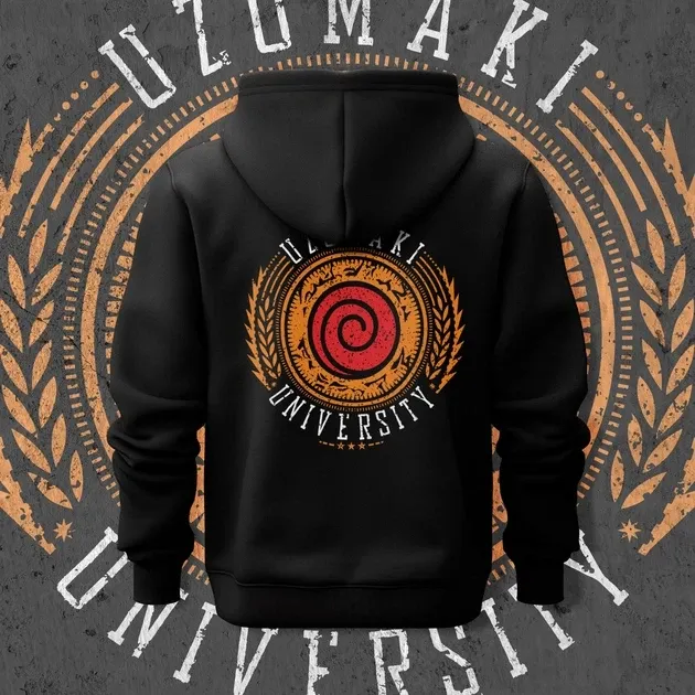 Худи мужское с принтом Наруто Uzumaki University Размер 44 Anime1166 Днепр - изображение 1