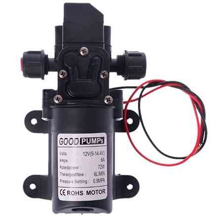 Насос водяний мембранний 12В 70Вт 130psi високого тиску Вінниця