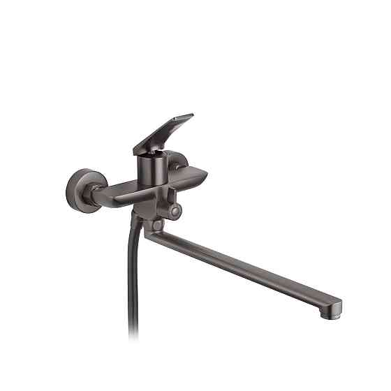 Змішувач для ванни Kroner KRP Graz - GRP070 з душовим гарнітуром, графіт Київ