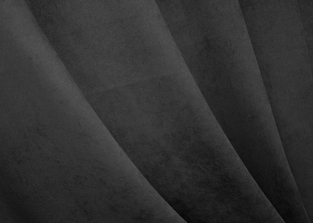 Комплект штор на люверсах VR-Textil Микровелюр Petek № 1495ш 150х270 см 2 шт Темно-сірий (37-0213) Київ - фото 7