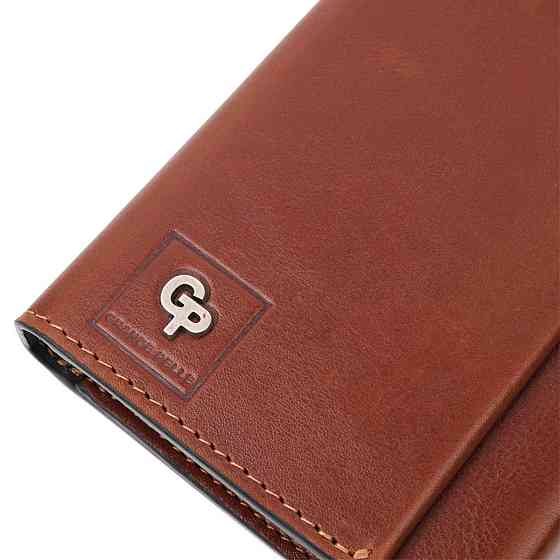 Барсетка из гладкой кожи Коричневый (GRANDE PELLE) Киев