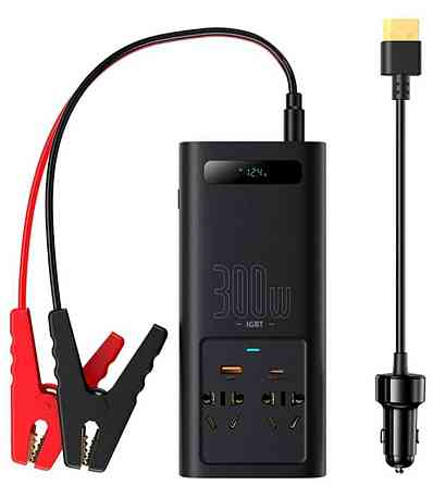 Автомобільний Інвертор: Baseus IGBT Power Inverter 300 W 220V CN/EU. USB-вихід 2 шт
. Київ