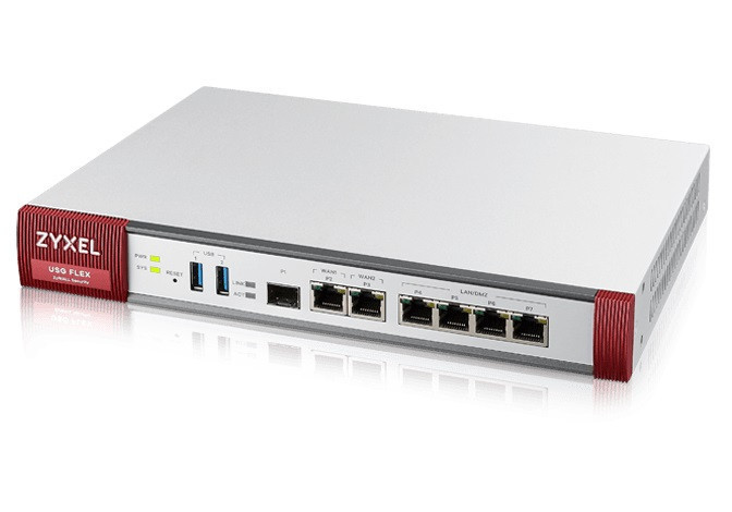 Міжмережевий екран ZYXEL ZyWALL USG FLEX 200 (USGFLEX200-EU0101F) Grey/Red Харьков - изображение 1