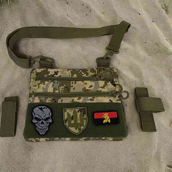 Тактические мессенджеры сумки, Мужская тактическая сумка и подсумка, Мужская тактическая сумка барсетка SU-74 Львов