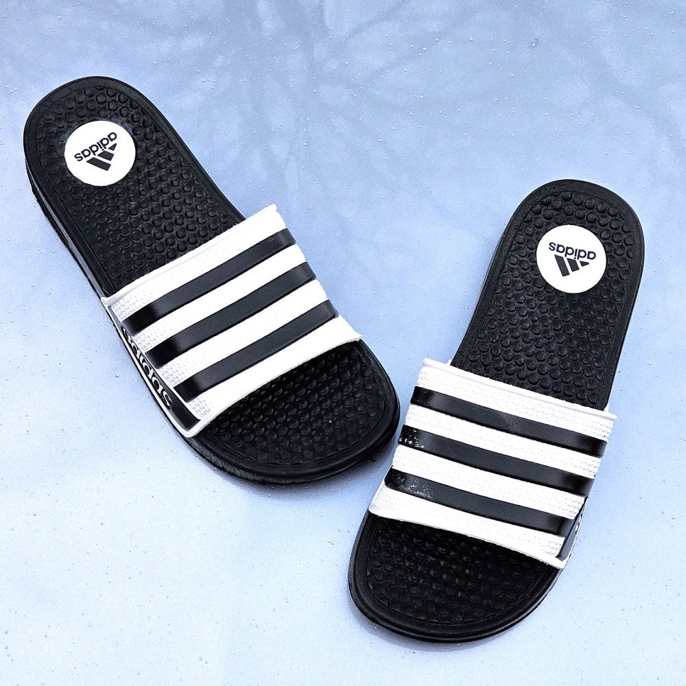Чоловічі Білі Шльопанці Adidas Чорні Сланці Тапочки Адідас (розміри: 40,41,42,43,44) Дніпро - фото 9