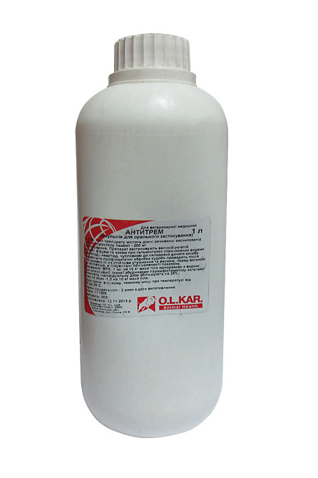 Антитрем 1 л (антигельминтная эмульсия для орального использования) O.L.KAR. Винница - изображение 1