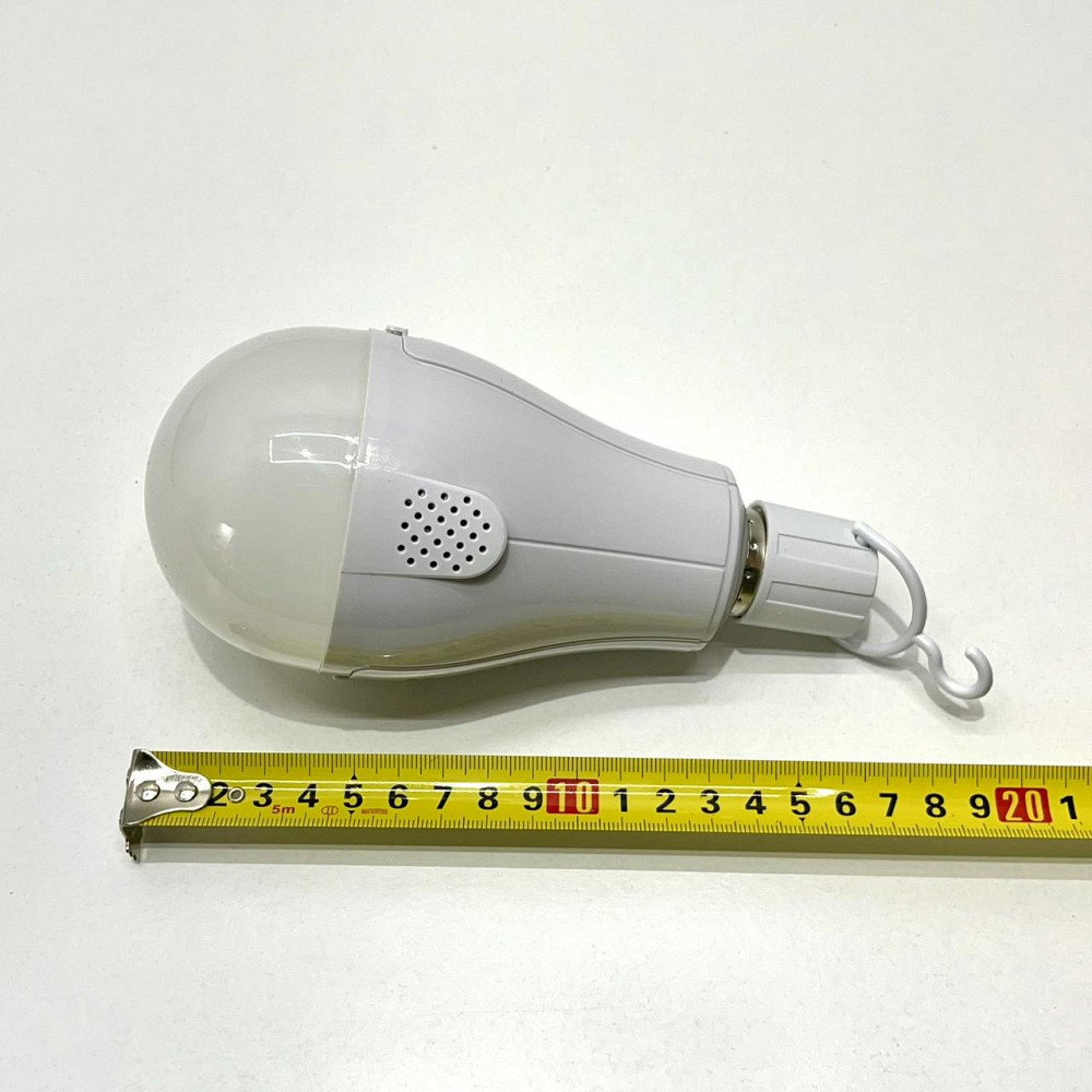 Лампочка з акумулятором 15W 2 акум 18650 холодне світло (C 68522) Чернигов - изображение 6