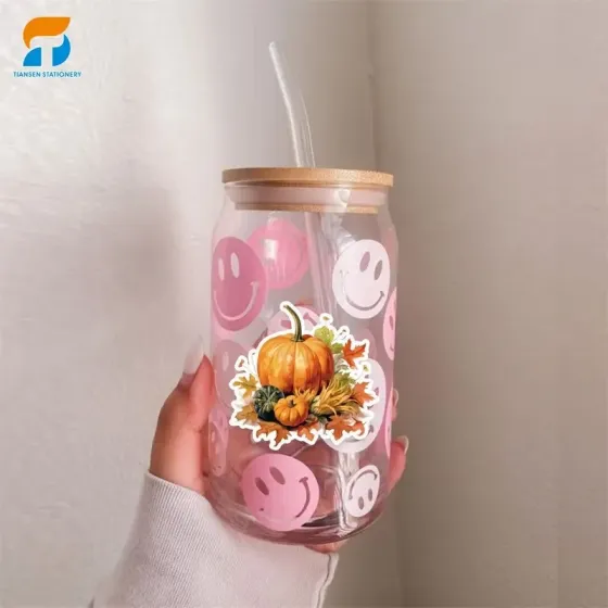 Набір осінніх стікерів 50 шт – гарбузи, соняхи, кошики, тварини Київ