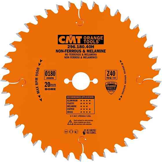 Пильний диск по алюмінію CMT 180x20x40Т K2.8/1.8 -6° Neg (296.180.40H) Одеса