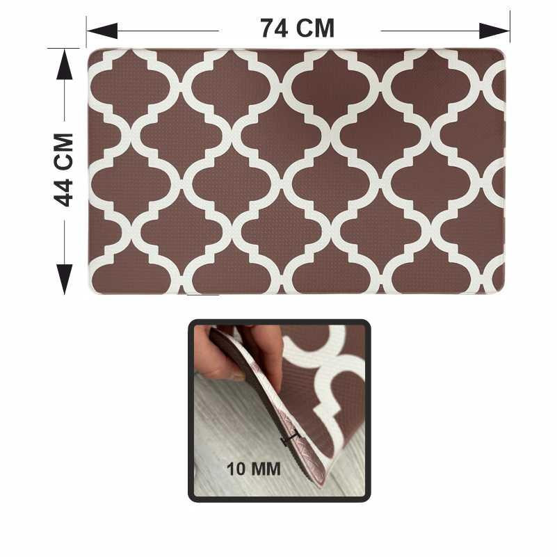 Коврики кухонные Lovely Svi с эффектом памяти нескользящие водонепроницаемые и эргономичные, 44x74x1см Корич Киев - изображение 4