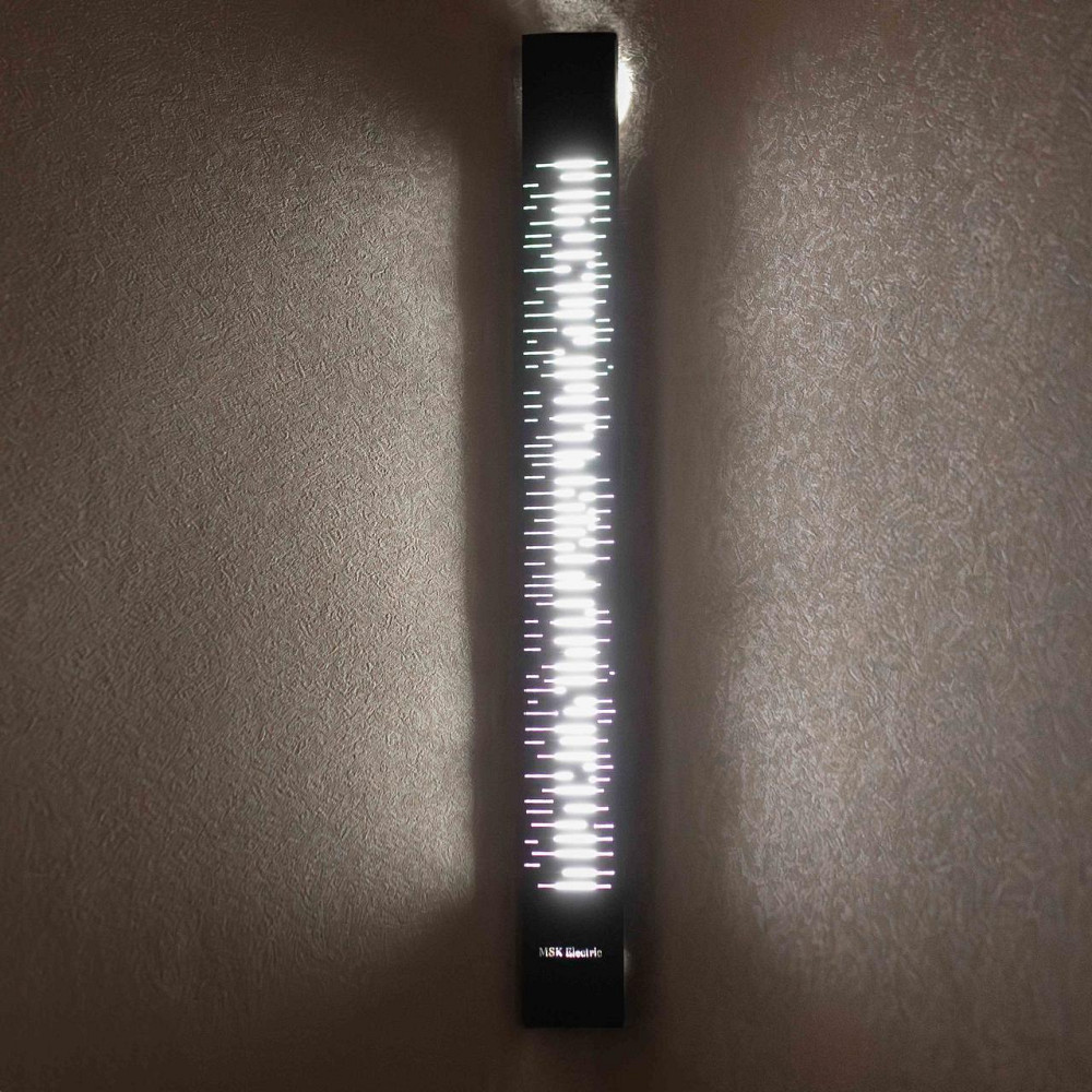 Светильник настенный угловой 64см MSK Electric Sieve бра под лампу Т8 NL 6460 BK Киев - изображение 1