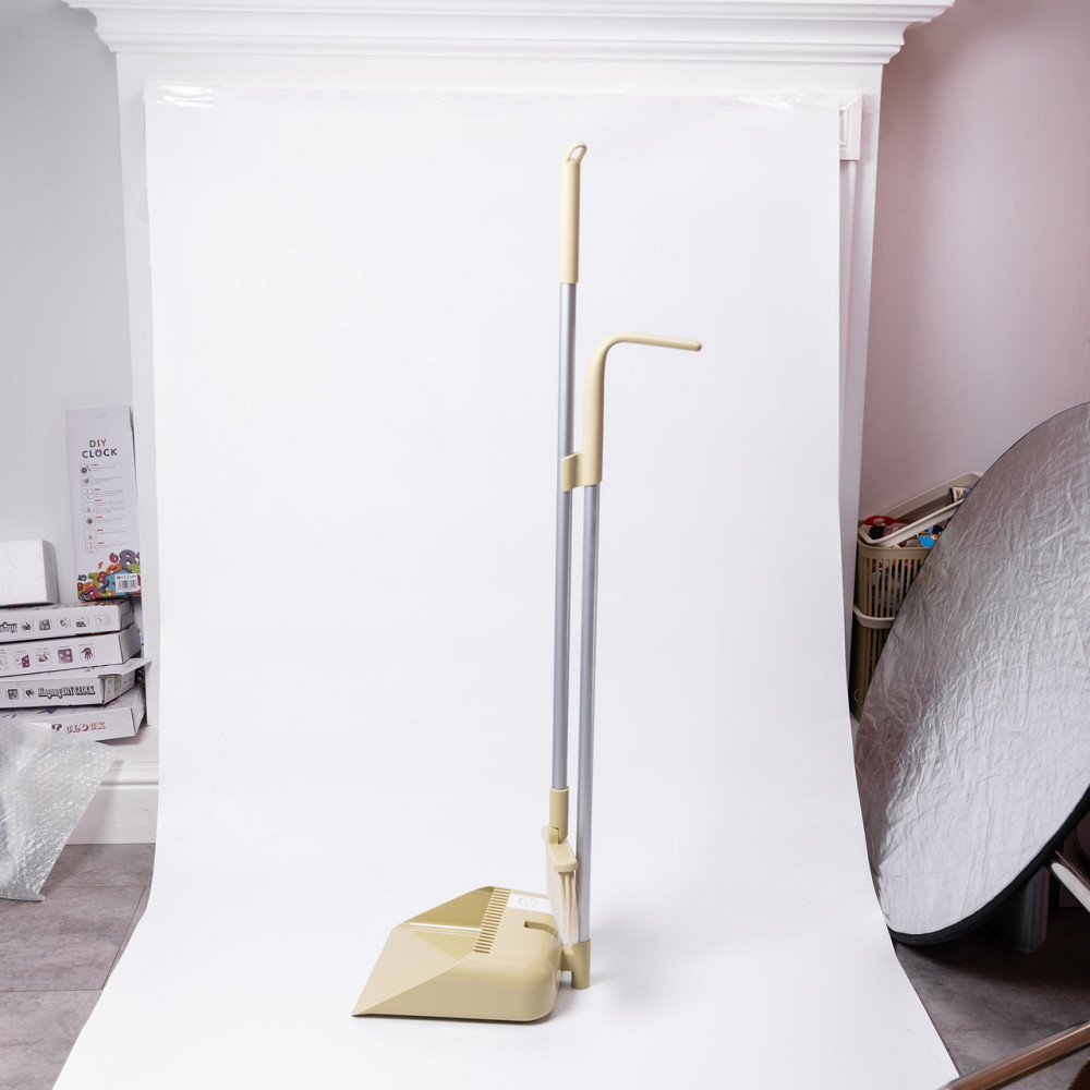 Yiwu Набір віник і совок на довгій ручці для підлоги 25×24×100 см щітка віник для прибирання Зе Київ - фото 2