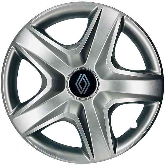 Автомобільні модельні ковпаки R13 Renault NEW 101 4шт, SJS, сріблясті Київ