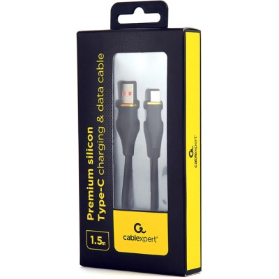 Дата кабель USB 2.0 AM to Type-C 1.5m 2.1A Cablexpert (CC-USB2S-AMCM-1.5M-BK) Вінниця - фото 2