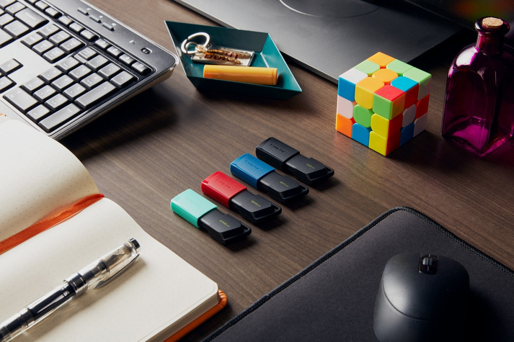 Флешнакопичувач USB3.2 256 GB Kingston DataTraveler Exodia M Black/Teal (DTXM/256GB) чорний з блакитним Харків - фото 8