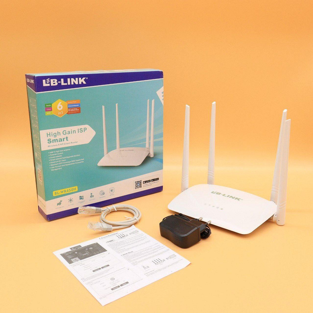 Wi-fi роутер до 300 Mbps LB-LINK BL-WR450H SBR Киев - изображение 10