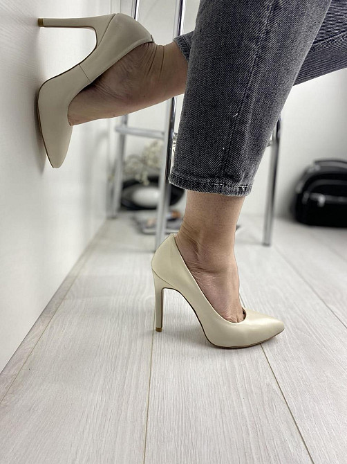 Nivelle Туфлі жіночі NIVELLE бежеві натуральна шкіра каблук 11 см 36р. 39р. (1740/10502-10512) Коломыя - изображение 8