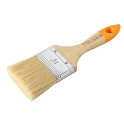 Кисть малярная Tolsen 50х51х14.5 мм деревянная ручка (40123) Винница - изображение 1