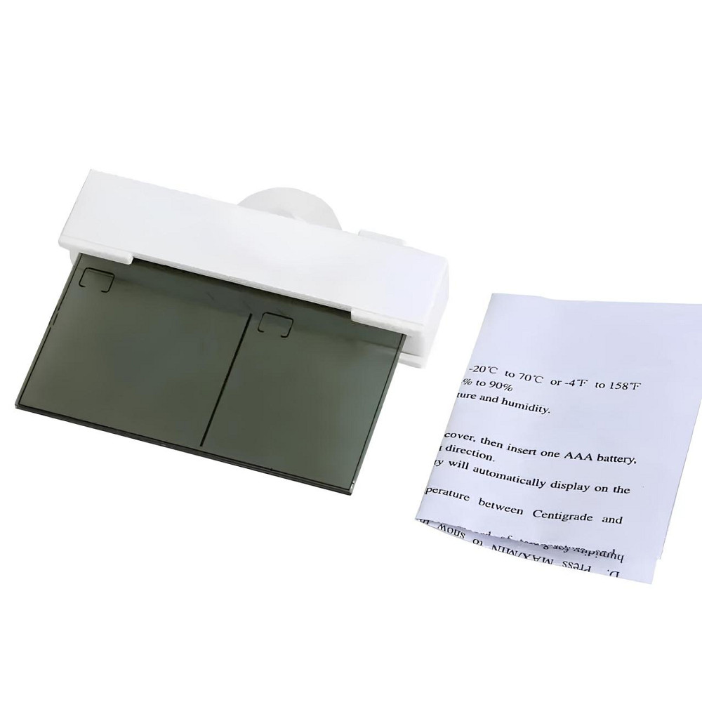 Цифровий термометр-гігрометр для вікна з присоскою RESTEQ — електронний ЖК-градусник, температурний діапазон -20°C до +70°C, Київ - фото 6