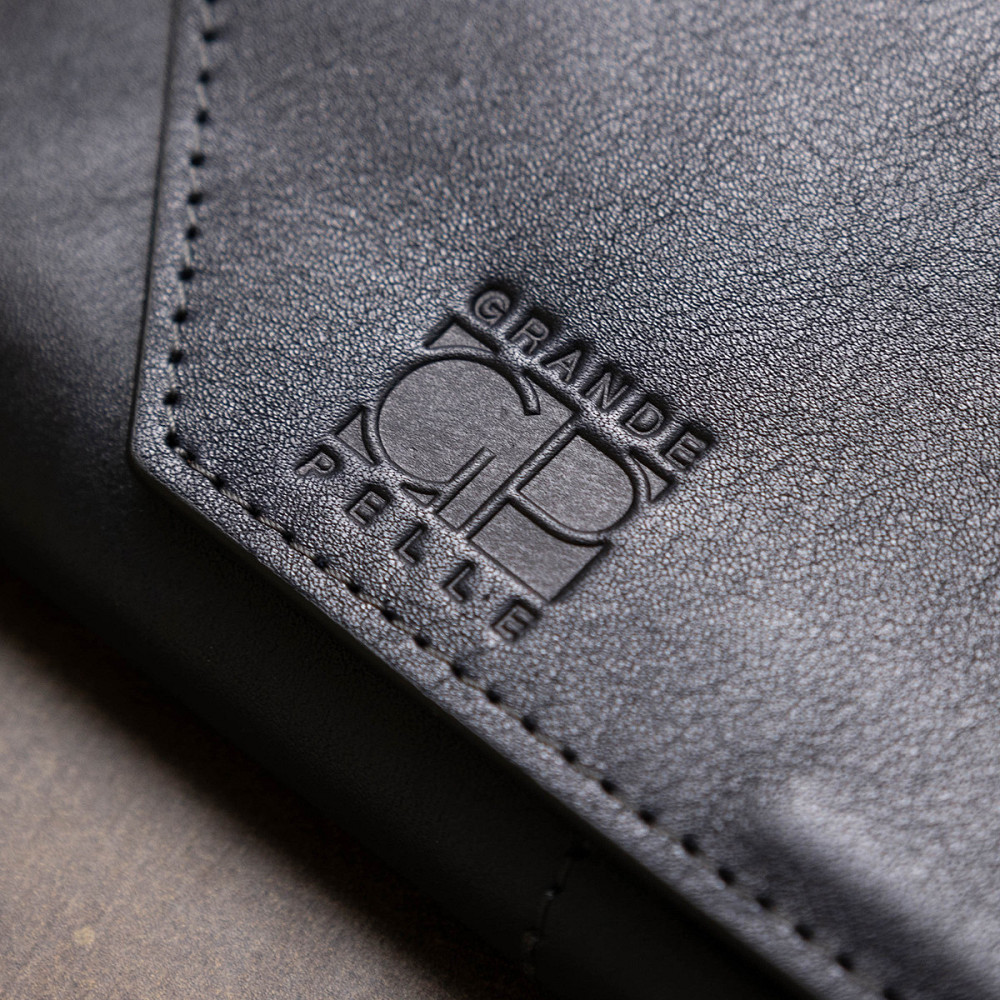 Горизонтальне стильне портмоне унісекс GRANDE PELLE 11557 Синій Київ - фото 9