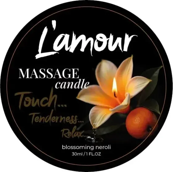 Массажная свеча L'amour Blossoming Neroli c ароматом апельсина , 30 мл Sex Aura Киев