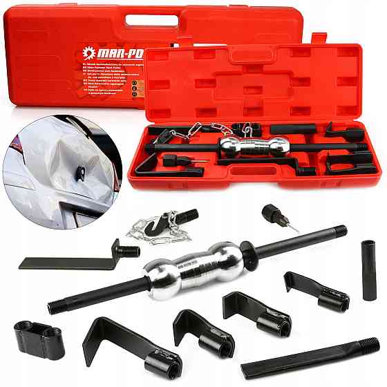 Набір для видалення вм'ятин на кузові автомобіля інерційний молоток зворотний 57.7 см Mar-Pol (M57454) Нововолинськ