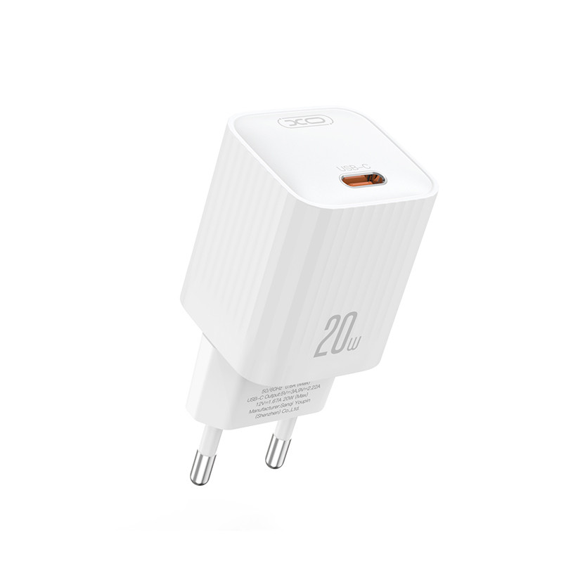 Мережевий зарядний пристрій XO L146 PD20W Single USB-C білий Львів - фото 1
