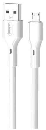 Кабель XO NB230 Rock Series USB-A to Micro - 1m White (6976057) Киев