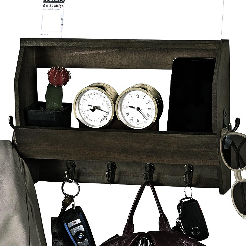 Ключниця дерев'яна "Дотіншер" мокко Миколаїв - фото 1