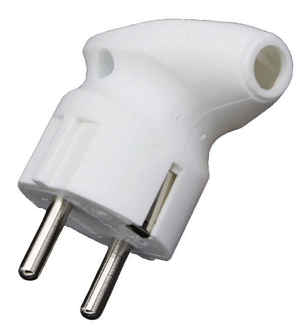 Электровилка Neomax угловая белая С/З 16A Евро (NX1005) Днепр - изображение 1