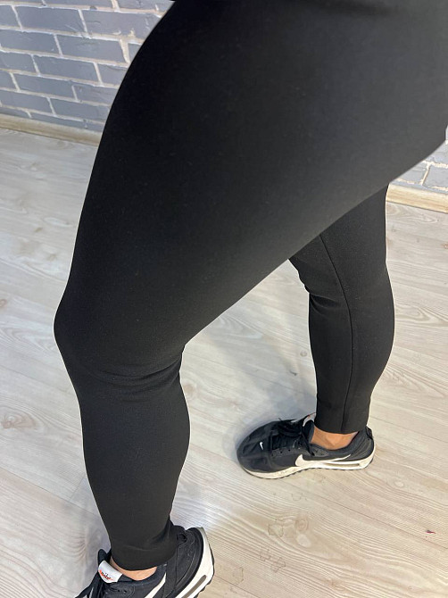 Лосины женские Kenalin 88-2 корсет на молнии дайвинг формующие утепленные на меху черные, черный, 5XL Киев - изображение 15