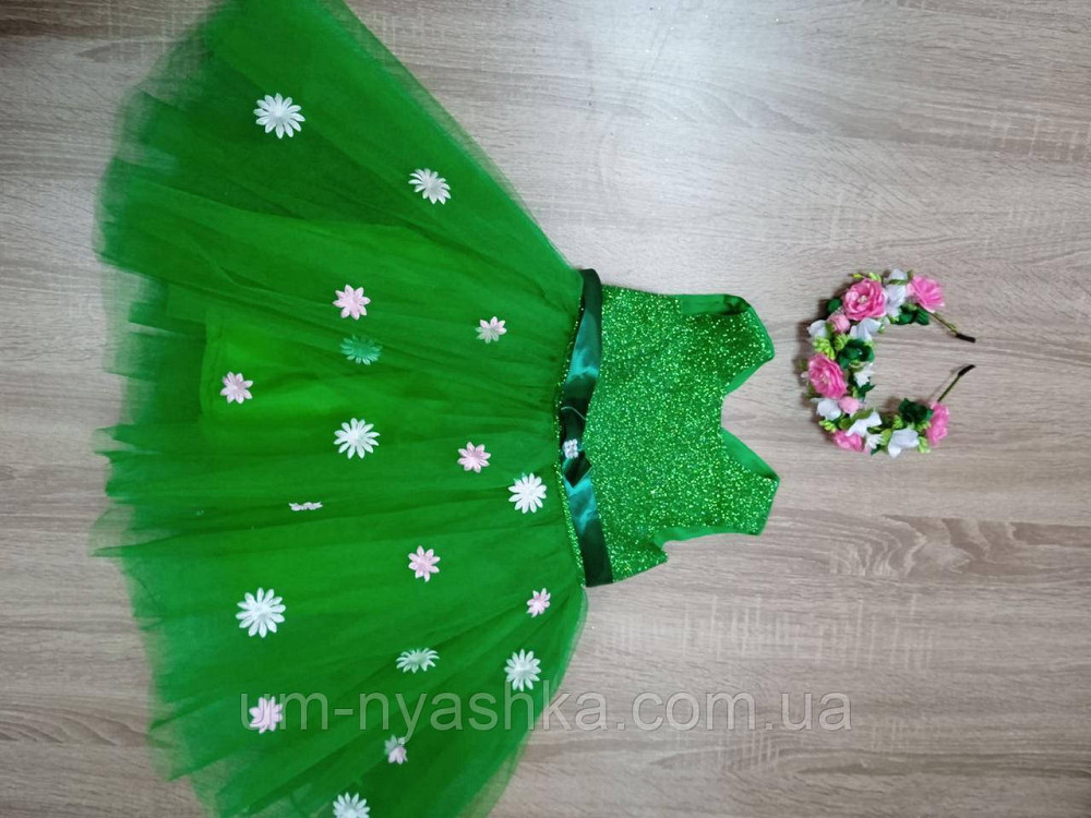 Платье Весны Зеленое пышное платье Весна-глиттер Кривой Рог - изображение 2