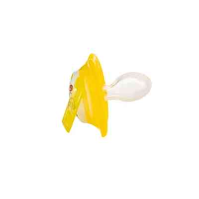 Пустушка Baby Team силіконова, класична, 6+ міс (3014_жовтий) Вінниця