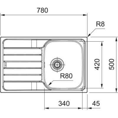 Мийка кухонна Franke 101.0716.715 Вінниця
