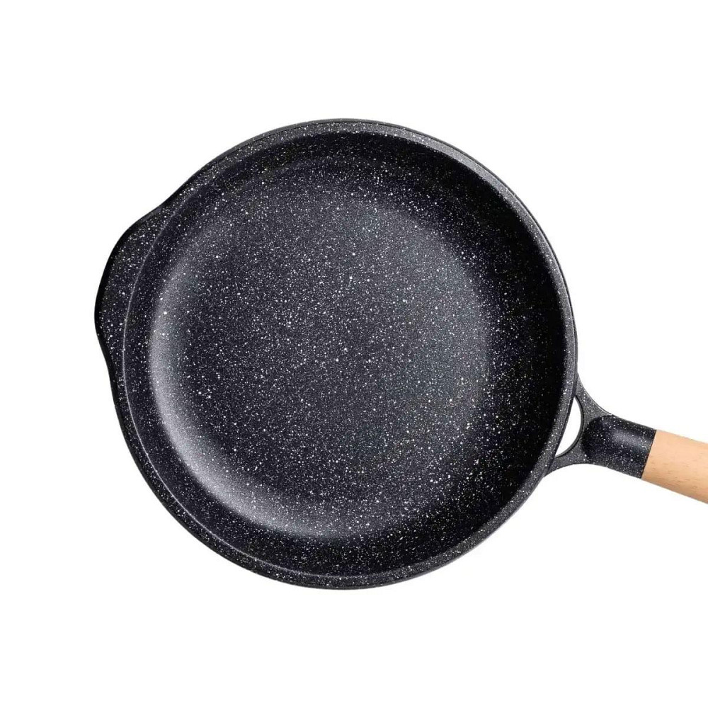 Сковорода 1,5 л з мраморним покриттям Ø 26 см, чорна Київ - фото 4
