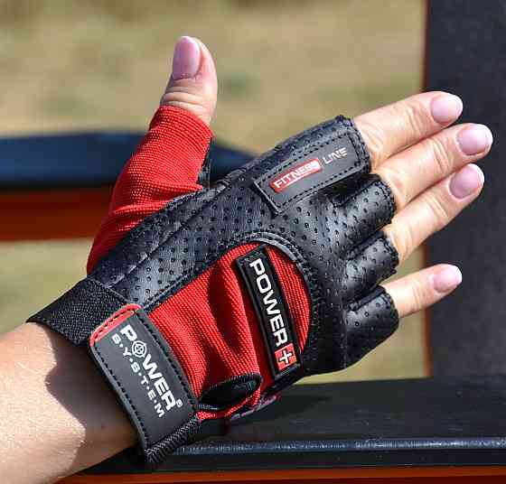 Рукавички для фітнесу Power System PS-2500 Power Plus Black/Red M Каменское