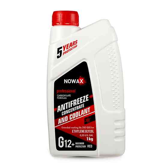 Антифриз Nowax Red G12 червоний концентрат 1кг Львів