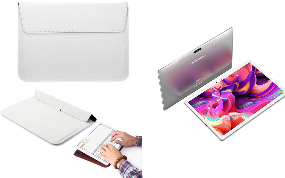 Чехол-конверт VitoCase для Teclast M30, M30 Pro, с функцией подставки для планшета Белый Киев - изображение 1