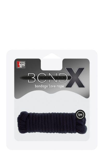 Мотузка для бондажа BONDX LOVE ROPE-5M, BLACK Sex Aura Київ - фото 2