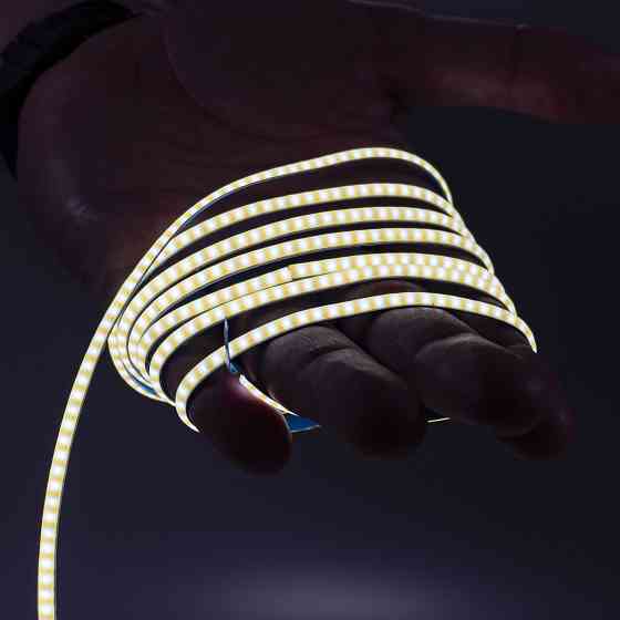 Miboxer 5мм LED стрічка COB CCT Tunable White 2700K-6500K суцільного світіння 24VDC (5М) Київ