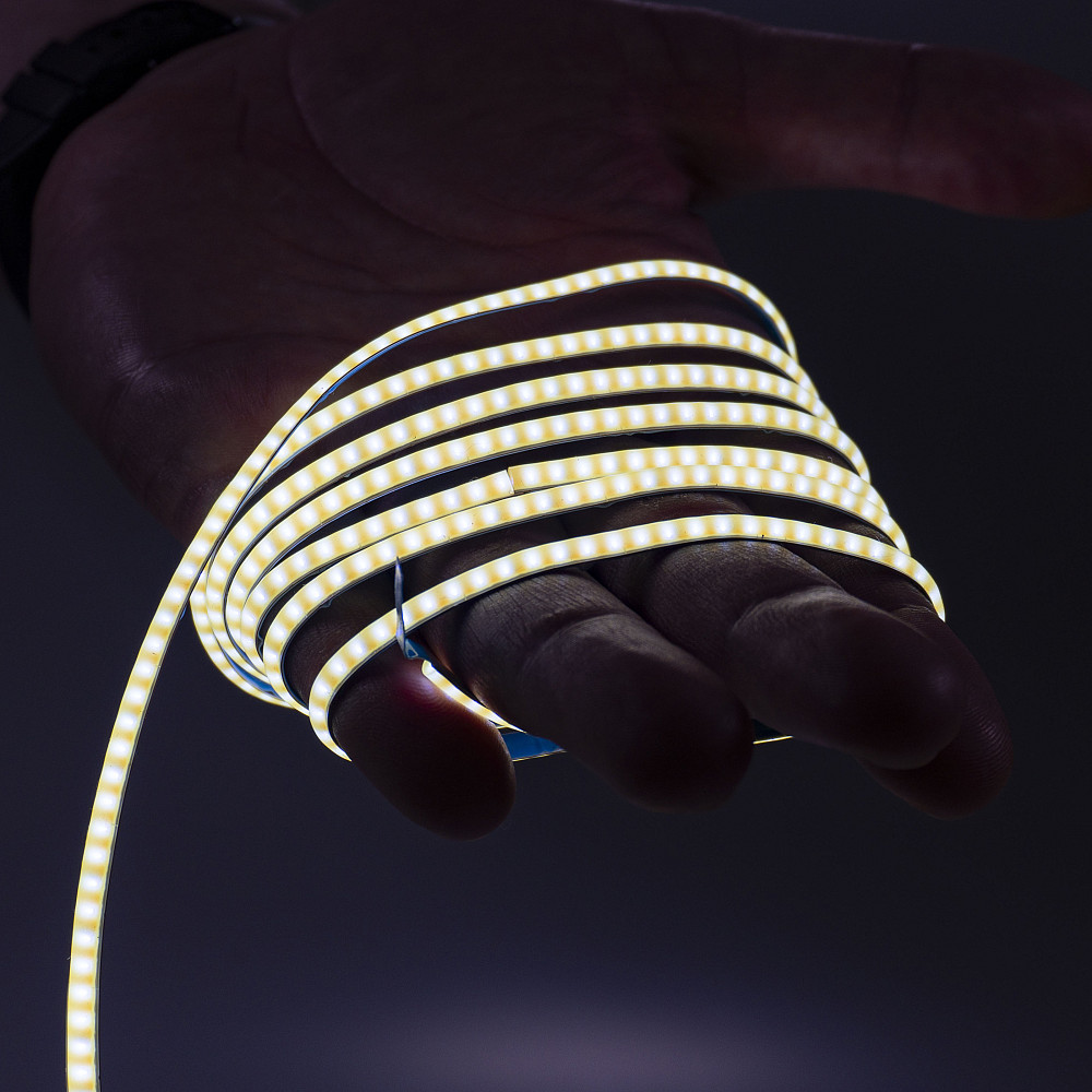 Miboxer 5мм LED стрічка COB CCT Tunable White 2700K-6500K суцільного світіння 24VDC (5М) Київ - фото 4