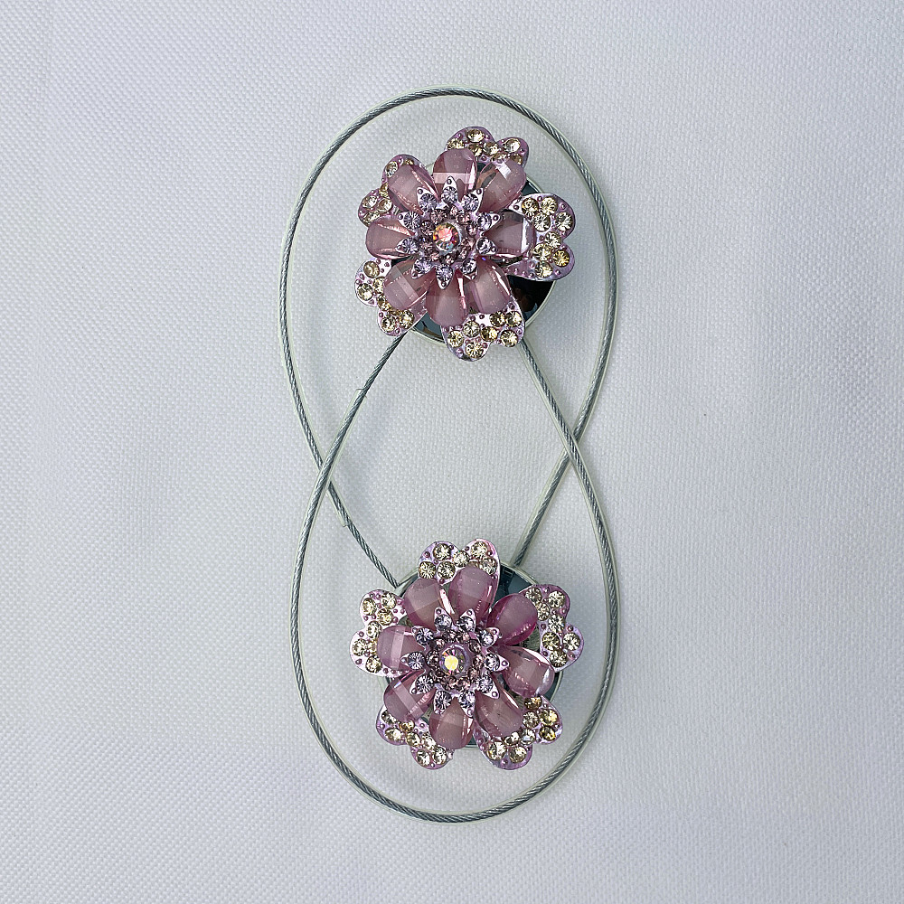 Магніти для штор та гардин "Flowers" набір 2 шт Пудровий (81-214) Київ - фото 6