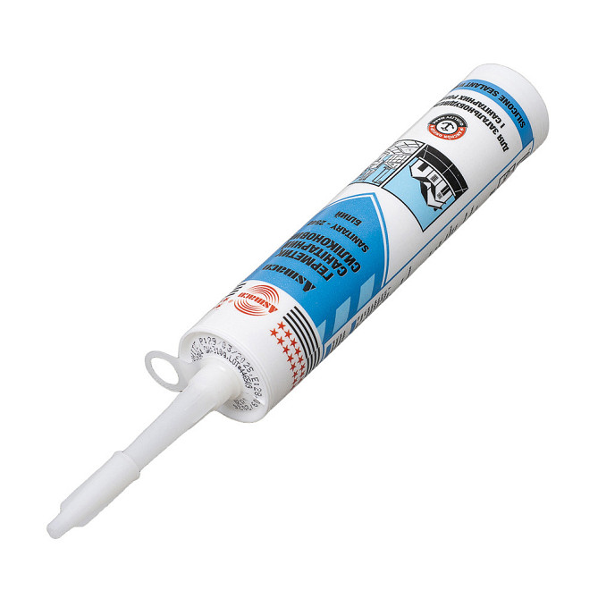 Герметик силиконовый санитарный белый 280мл (310г) ОАЭ ASMACO (2732221) Киев - изображение 7